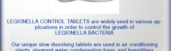 Exclusive Premium Quality LEGIONELLA CONTROL TABLETS